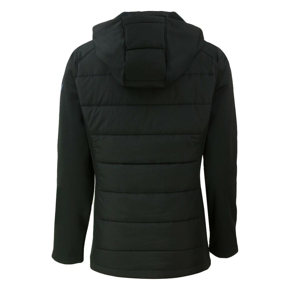 New York Jets Cutter & Buck Women's Primary Logo Evoke Hybrid Eco Softshell Recycled Full-Zip Hoodie Jacket - Black outlet