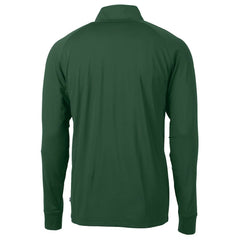 New York Jets Cutter & Buck Helmet Adapt Eco Knit Stretch Recycled Quarter-Zip Top - Hunter Green for sale
