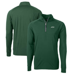 New York Jets Cutter & Buck Primary Logo Adapt Eco Knit Stretch Recycled Quarter-Zip Top - Hunter Green outlet