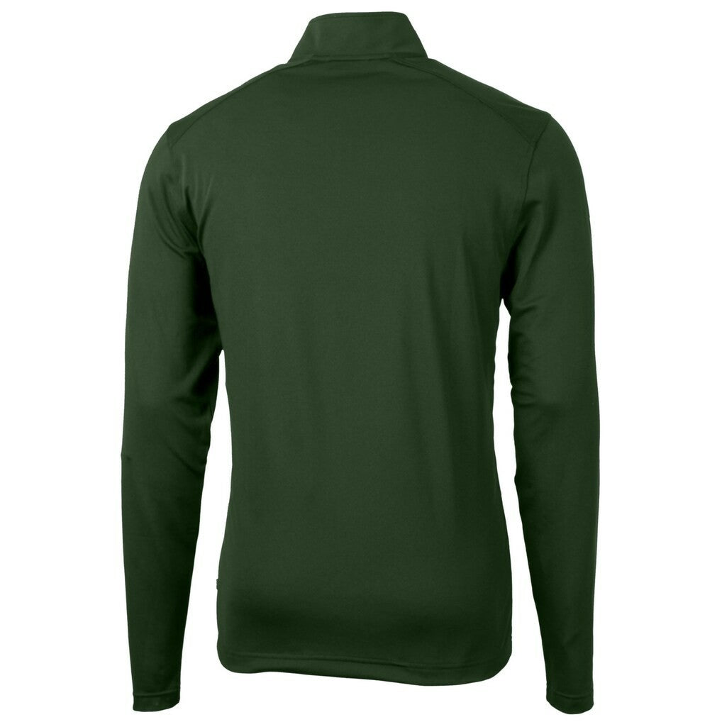 New York Jets Cutter & Buck Primary Logo Virtue Eco Pique Recycled Quarter-Zip Pullover Top - Hunter Green outlet