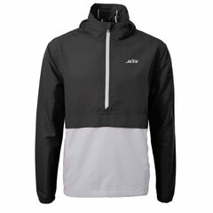 New York Jets Cutter & Buck Monochromatic Logo Charter Eco Recycled Half-Zip Anorak Jacket - Black/Gray online