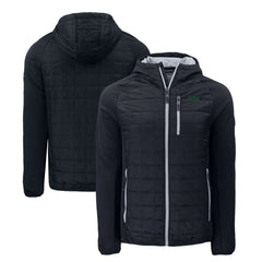 New York Jets Cutter & Buck Primary Logo Rainier PrimaLoft Eco Full-Zip Hybrid Jacket - Black cheap