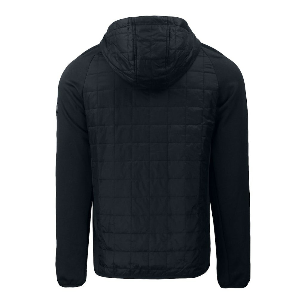 New York Jets Cutter & Buck Monochromatic Logo Rainier PrimaLoft Eco Full-Zip Hybrid Jacket - Black sale