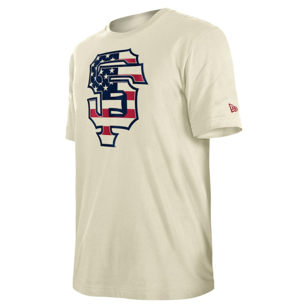 San Francisco Giants Americana Flag Fill T-Shirt Cream