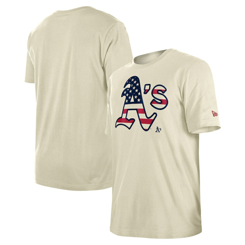 Athletics Americana Flag Fill T-Shirt Cream