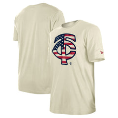 Minnesota Twins Americana Flag Fill T-Shirt Cream