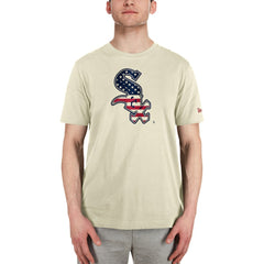 Chicago White Sox Americana Flag Fill T-Shirt Cream