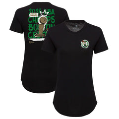 Boston Celtics Sportiqe Women's 2024 NBA Finals Champions King of the Court Phoebe Tri-Blend T-Shirt - Black cheap