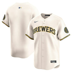 Milwaukee Brewers Home Limited Jersey Cream