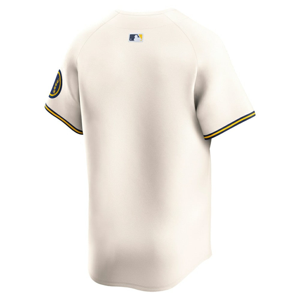 Milwaukee Brewers Home Limited Jersey Cream