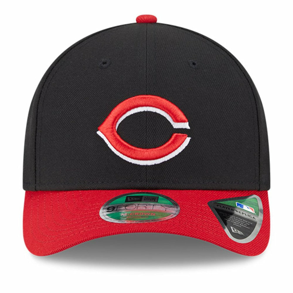 Cincinnati Reds Player Replica 9FORTY Adjustable Hat Black/Red