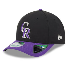 Colorado Rockies Player Replica 9FORTY Adjustable Hat Black/Purple