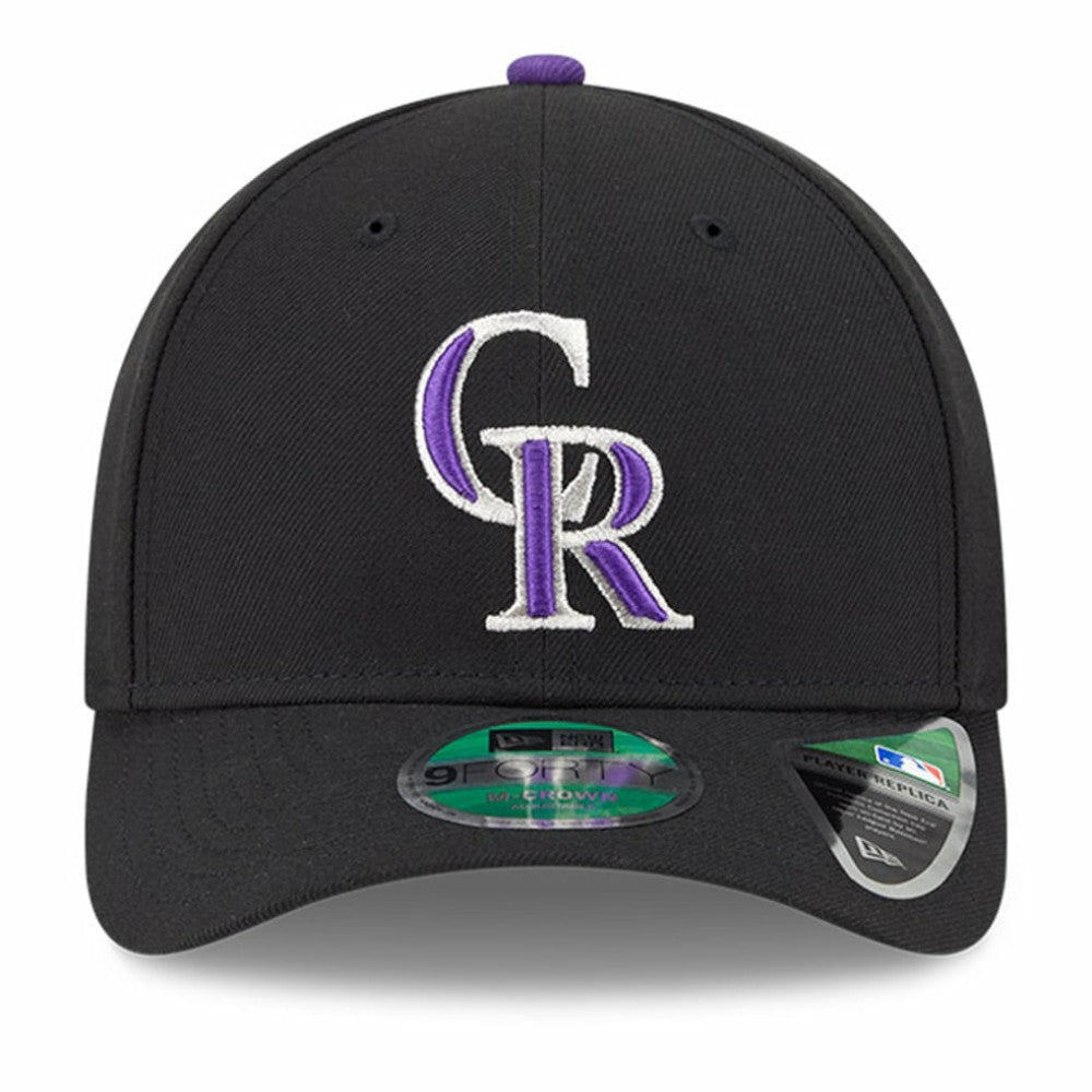 Colorado Rockies Player Replica 9FORTY Adjustable Hat Black