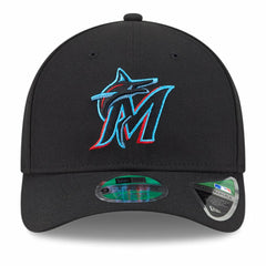 Miami Marlins Player Replica 9FORTY Adjustable Hat Black