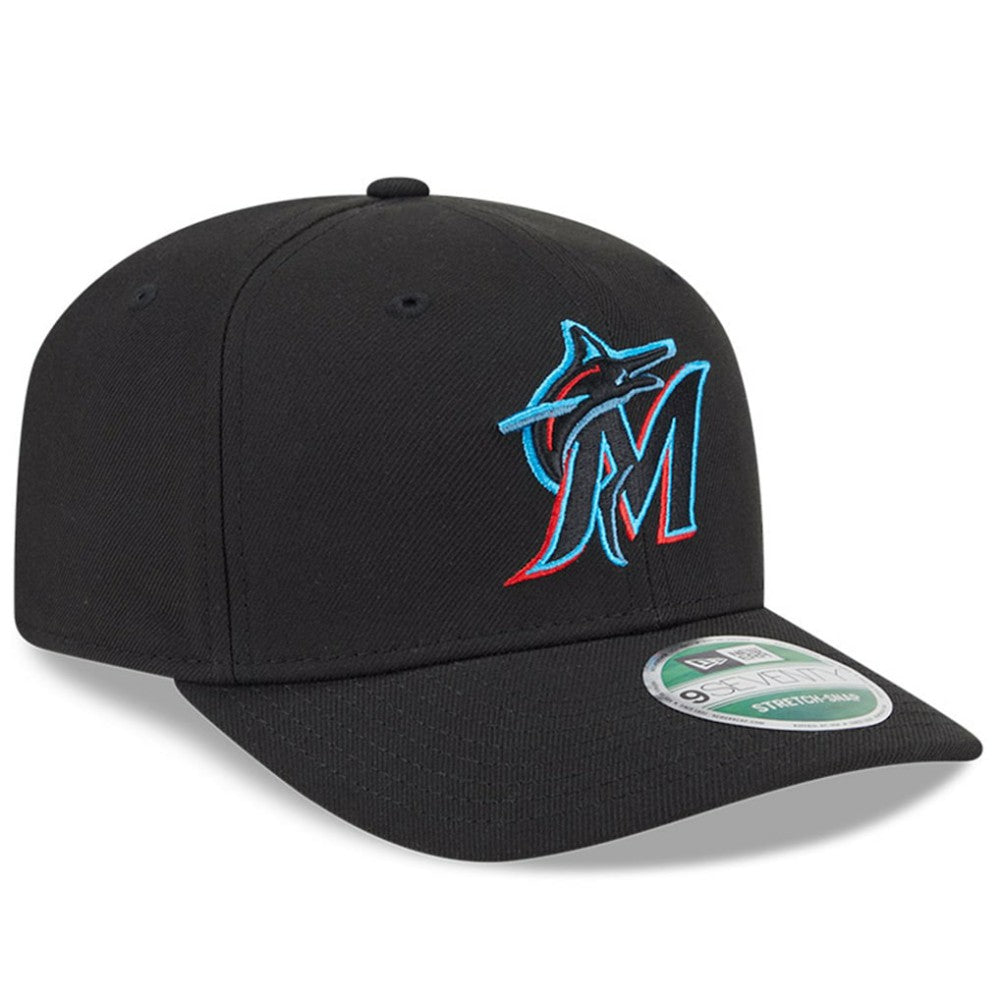Miami Marlins Player Replica 9SEVENTY Adjustable Hat Black