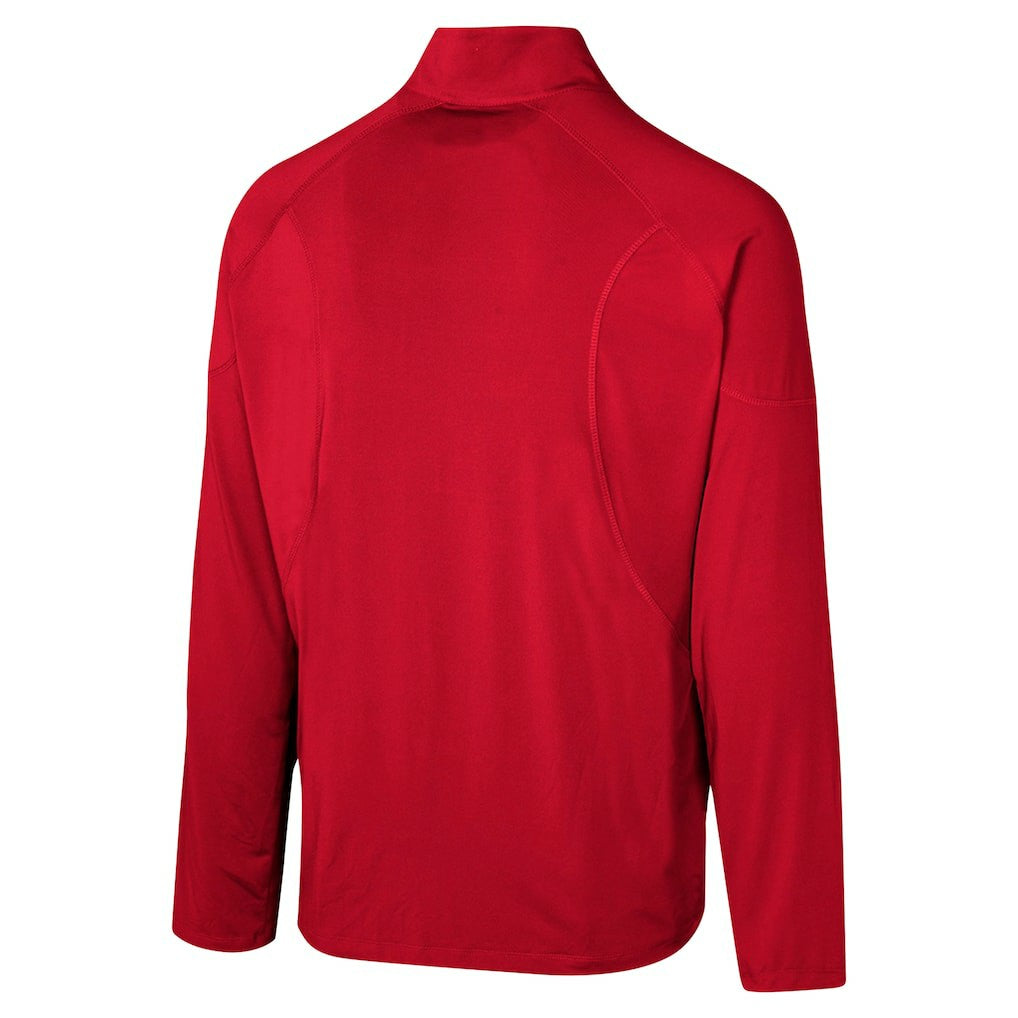 San Francisco 49ers Grind Iron Quarter-Zip Top - Scarlet on sale