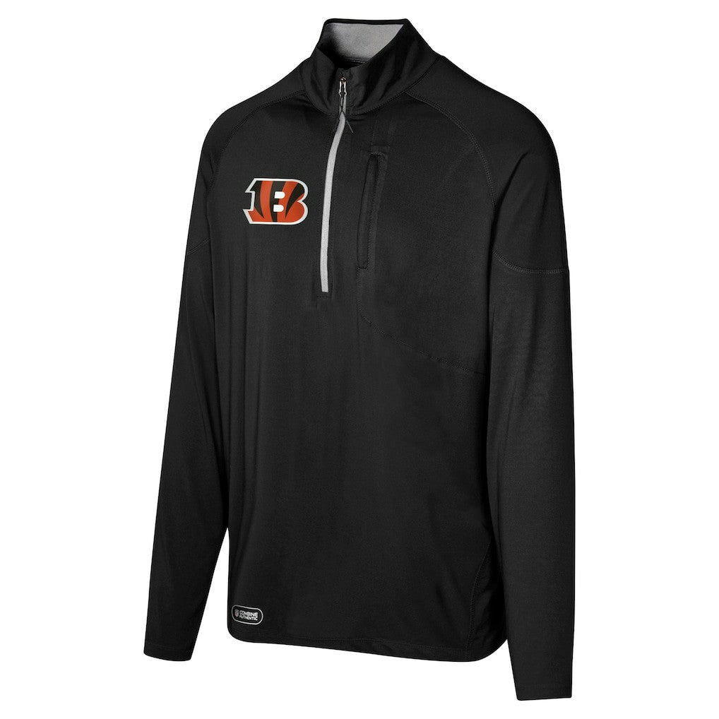 Cincinnati Bengals Grind Iron Quarter-Zip Top - Black for sale