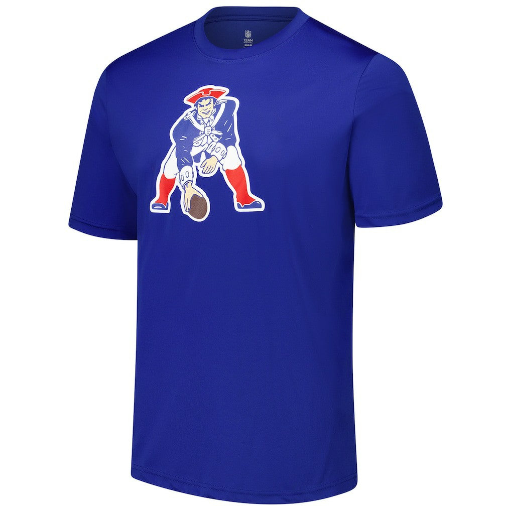New England Patriots Stadium Retro T-Shirt - Royal on sale