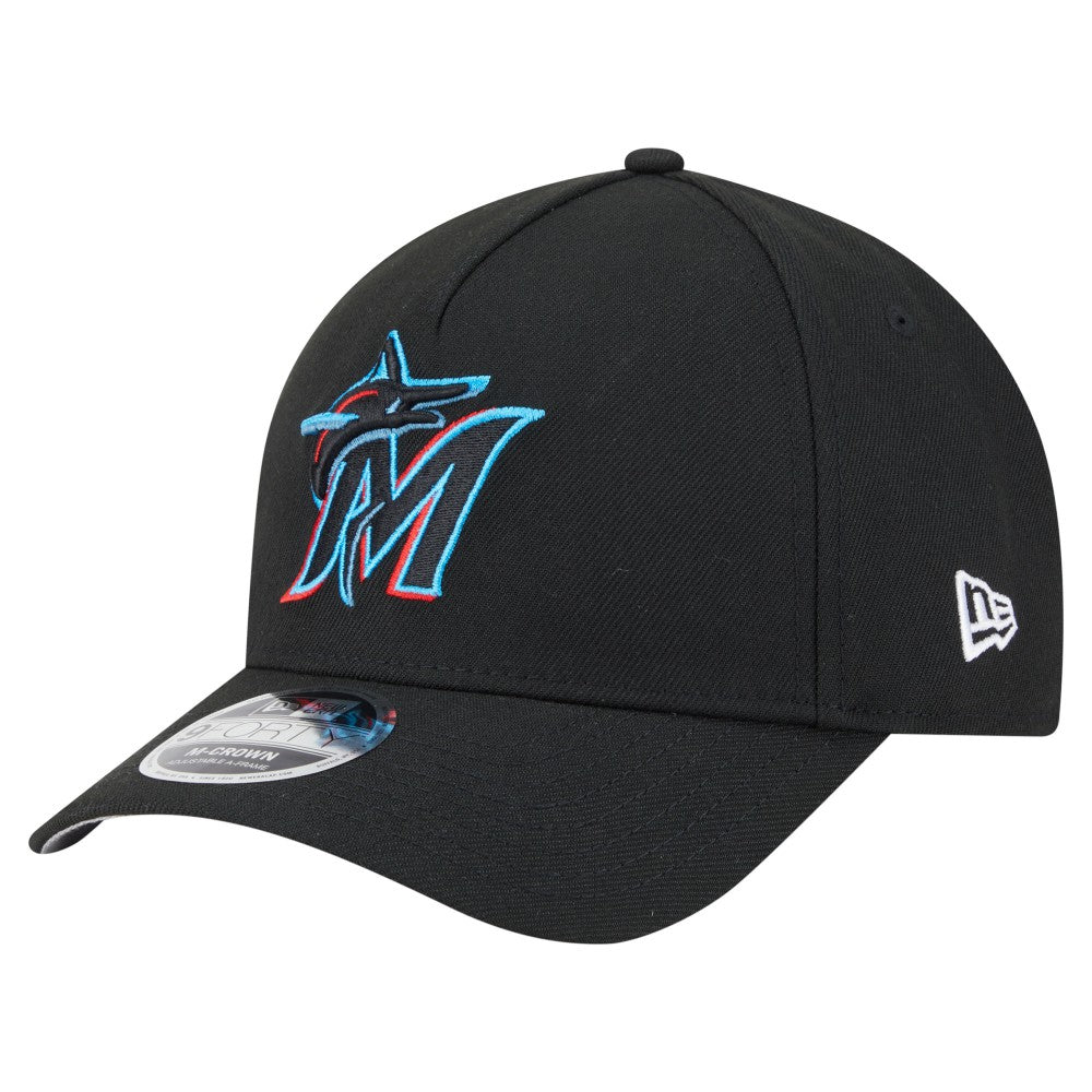 Miami Marlins 9FORTY M-Crown Adjustable Hat Black