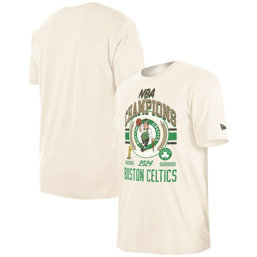 Boston Celtics 2024 NBA Finals Champions Victory Chrome T-Shirt - Cream shop