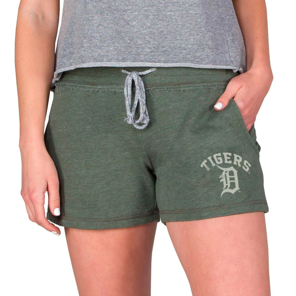Detroit Tigers Concepts Sport Women's Mainstream French Terry Tri-Blend Shorts Green