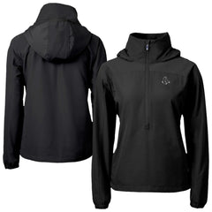 Boston Red Sox Cutter & Buck Women's Charter Eco Recycled Half-Zip Anorak Jacket Black