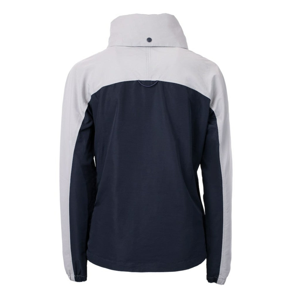 Los Angeles Dodgers Cutter & Buck Women's Charter Eco Recycled Half-Zip Anorak Jacket Navy/Gray