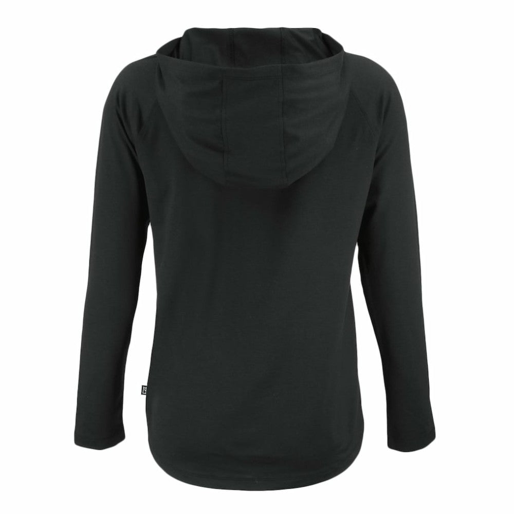 Los Angeles Dodgers Cutter & Buck Women's Coastline Epic Comfort Eco Recycled Raglan Long Sleeve Hoodie T-Shirt Black