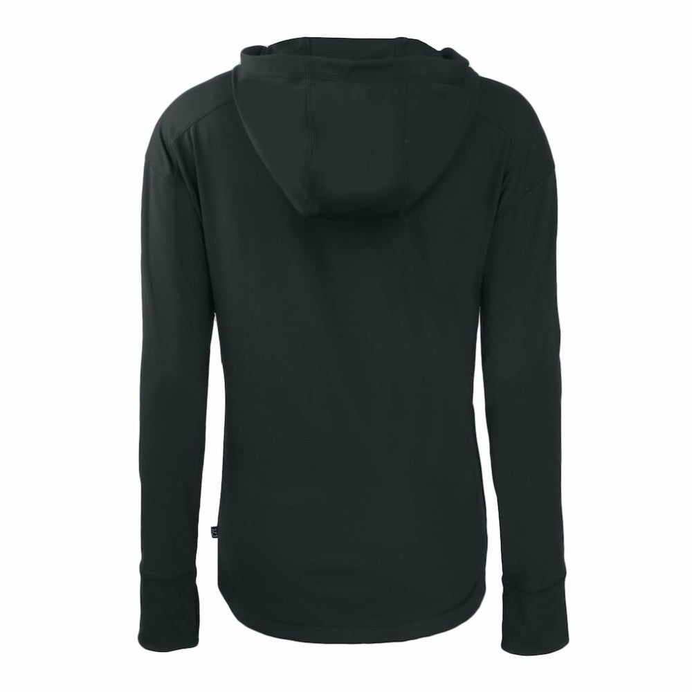 New York Yankees Cutter & Buck Women's Daybreak Eco Recycled Full-Zip Hoodie Black
