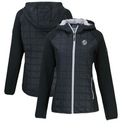 New York Yankees Cutter & Buck Women's Rainier Primaloft Eco Full-Zip Hybrid Jacket Black