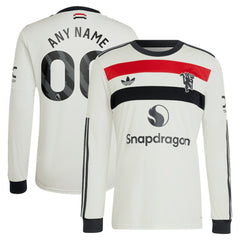 Manchester United Originals 2024/25 Third Custom Replica Long Sleeve Jersey - Cream cheap