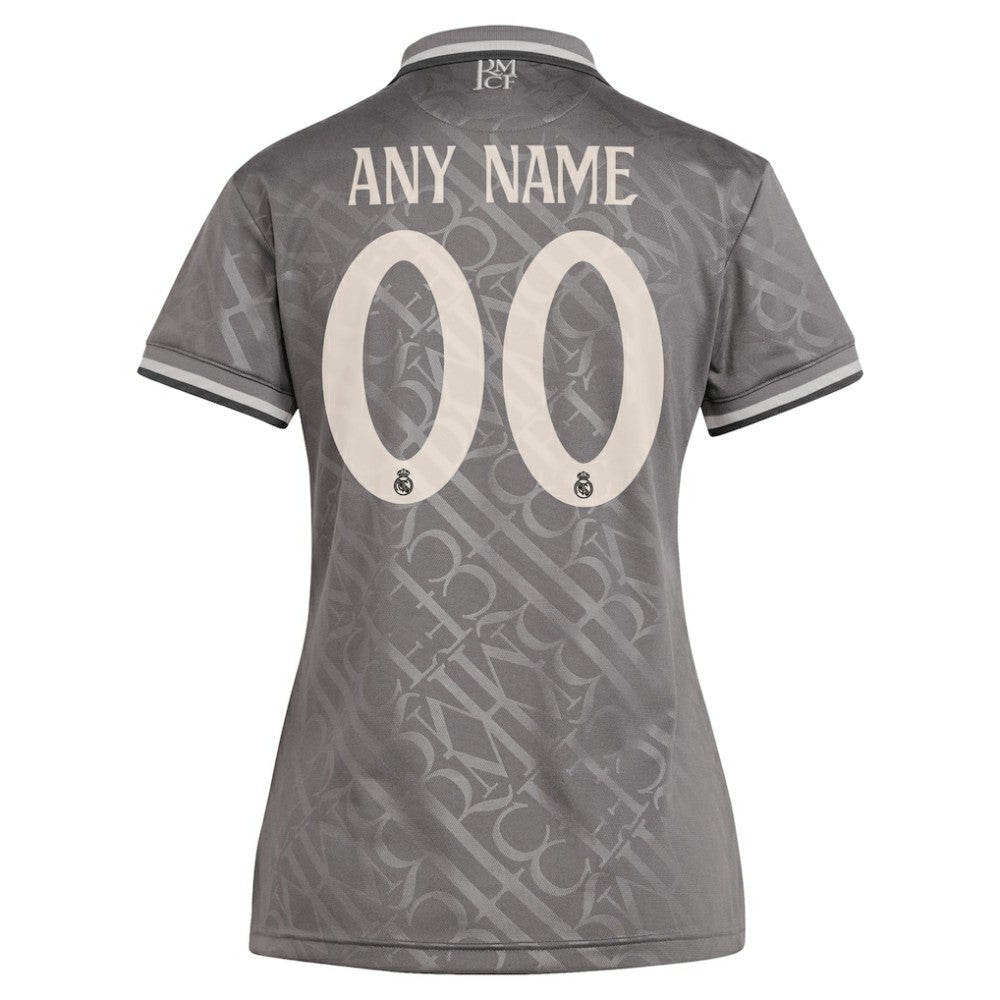 Real Madrid Originals Women's 2024/25 Third Replica Custom Jersey - Charcoal sale