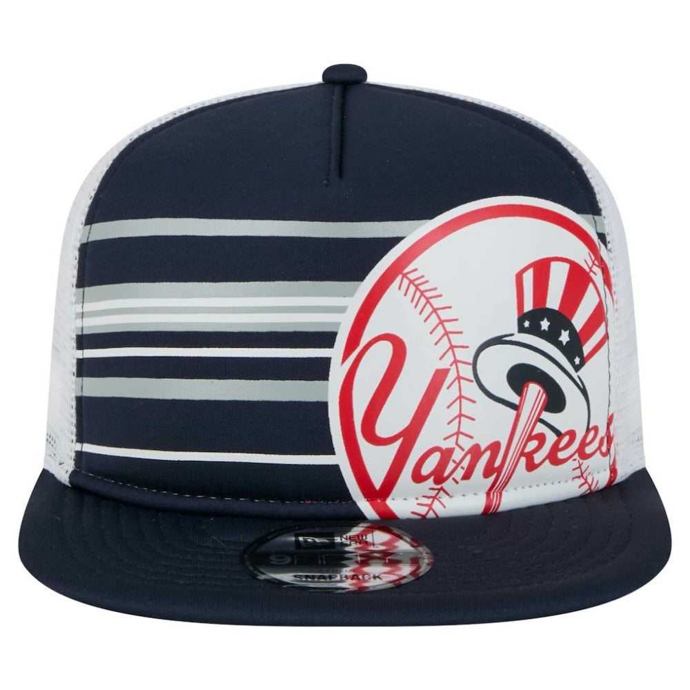 New York Yankees 9FIFTY A-Frame Trucker Snapback Hat Navy
