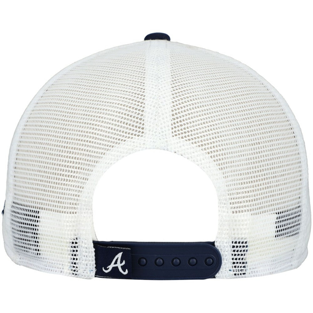 Atlanta Braves A-Frame Trucker 9FIFTY Snapback Hat Navy