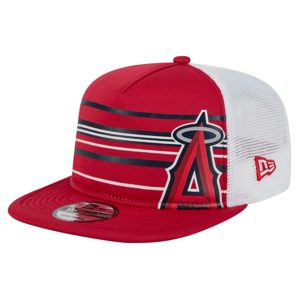 Los Angeles Angels 9FIFTY A-Frame Trucker Snapback Hat Red