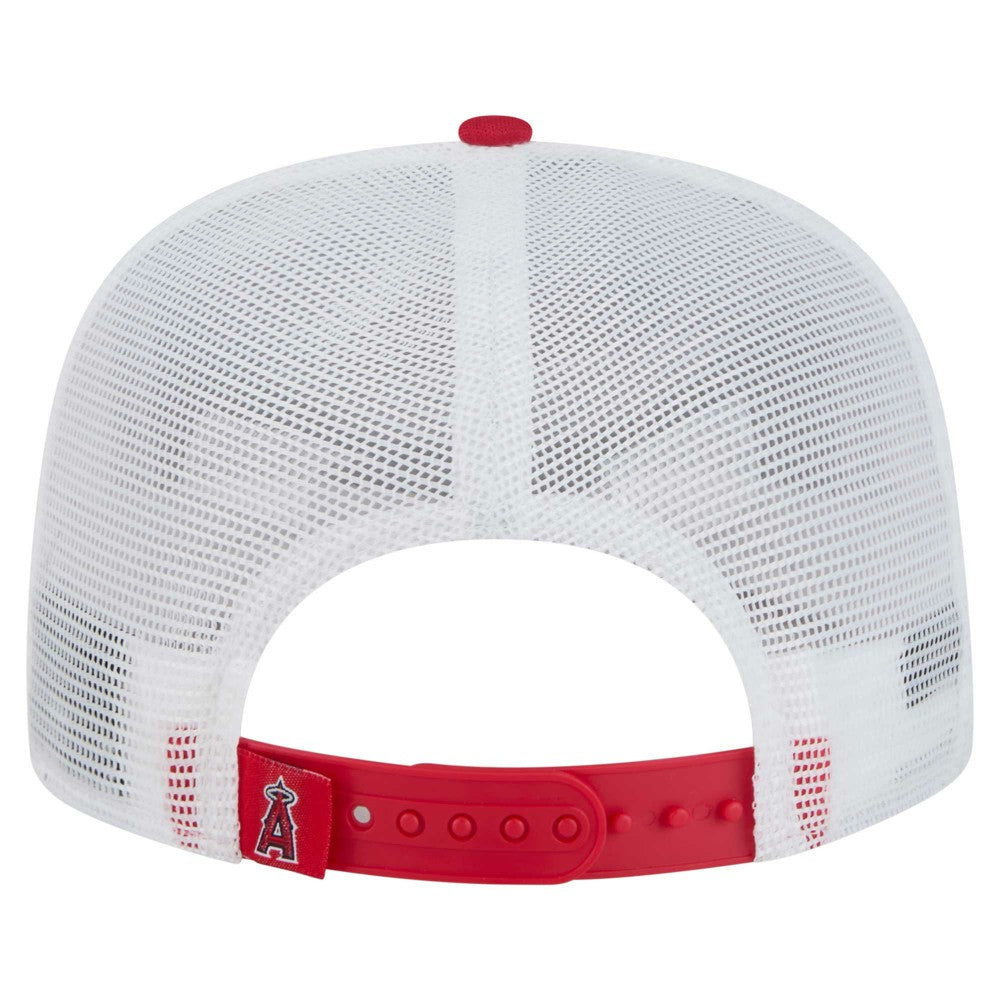 Los Angeles Angels 9FIFTY A-Frame Trucker Snapback Hat Red