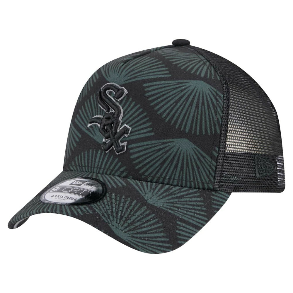 Chicago White Sox 9FORTY A-Frame Trucker Adjustable Hat Black