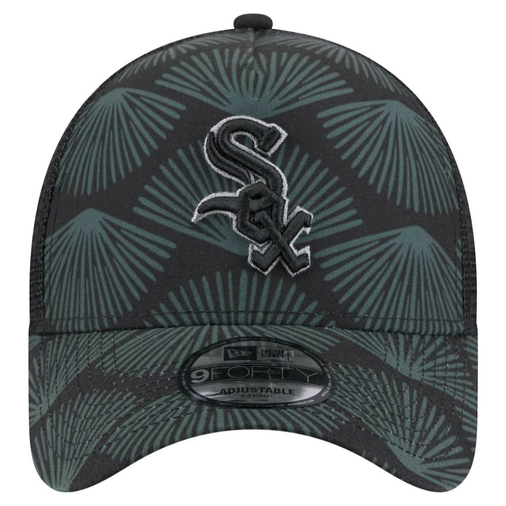 Chicago White Sox 9FORTY A-Frame Trucker Adjustable Hat Black