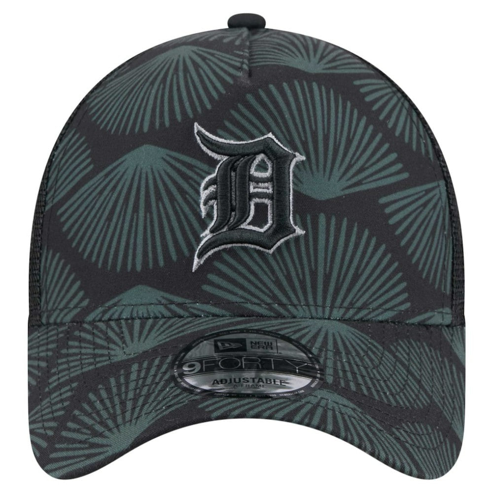 Detroit Tigers 9FORTY A-Frame Trucker Adjustable Hat Black