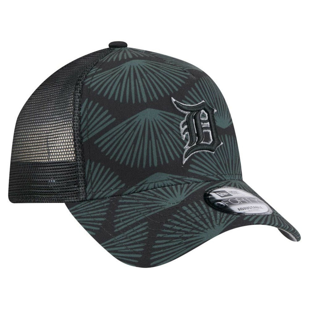 Detroit Tigers 9FORTY A-Frame Trucker Adjustable Hat Black
