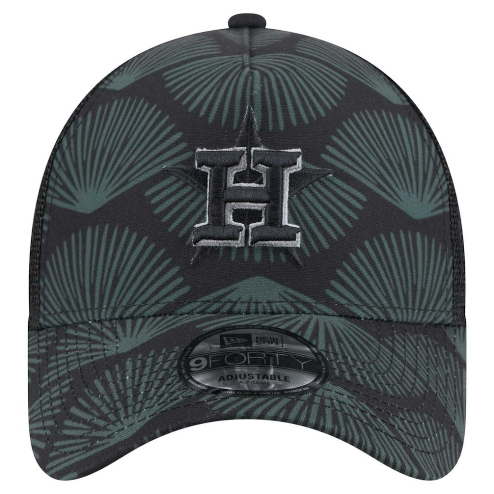 Houston Astros 9FORTY A-Frame Trucker Adjustable Hat Black