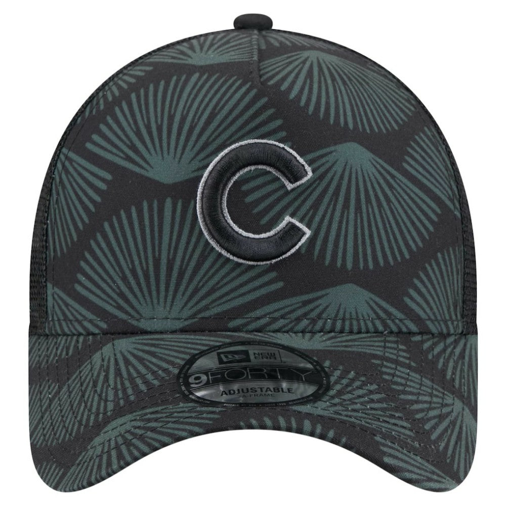 Chicago Cubs 9FORTY A-Frame Trucker Adjustable Hat Black
