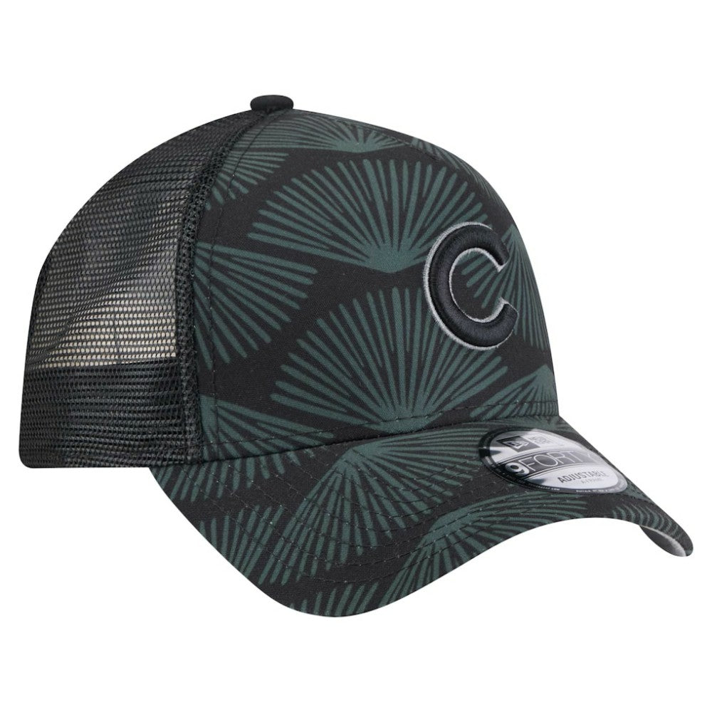 Chicago Cubs 9FORTY A-Frame Trucker Adjustable Hat Black
