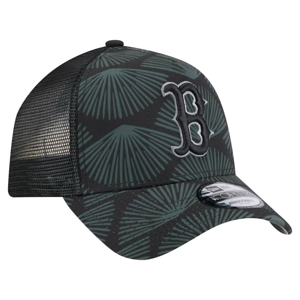 Boston Red Sox 9FORTY A-Frame Trucker Adjustable Hat Black
