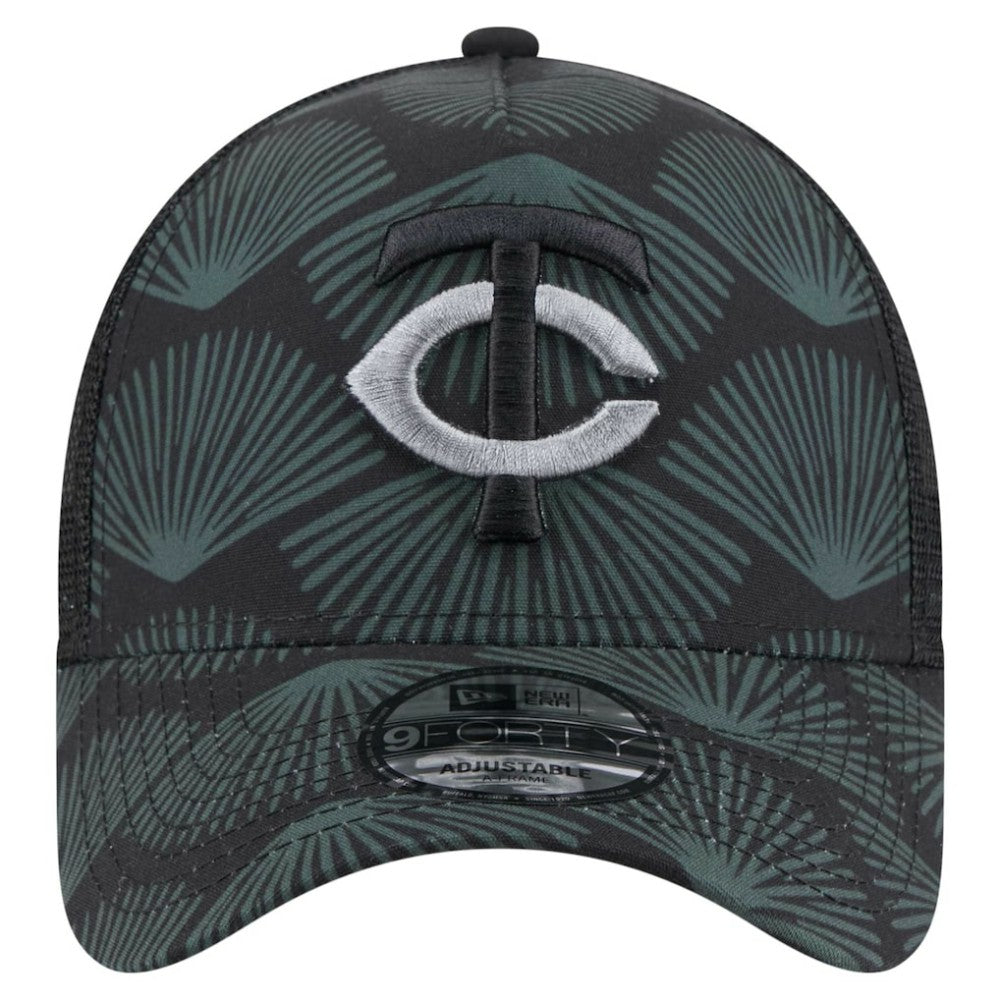 Minnesota Twins 9FORTY A-Frame Trucker Adjustable Hat Black