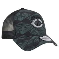 Minnesota Twins 9FORTY A-Frame Trucker Adjustable Hat Black