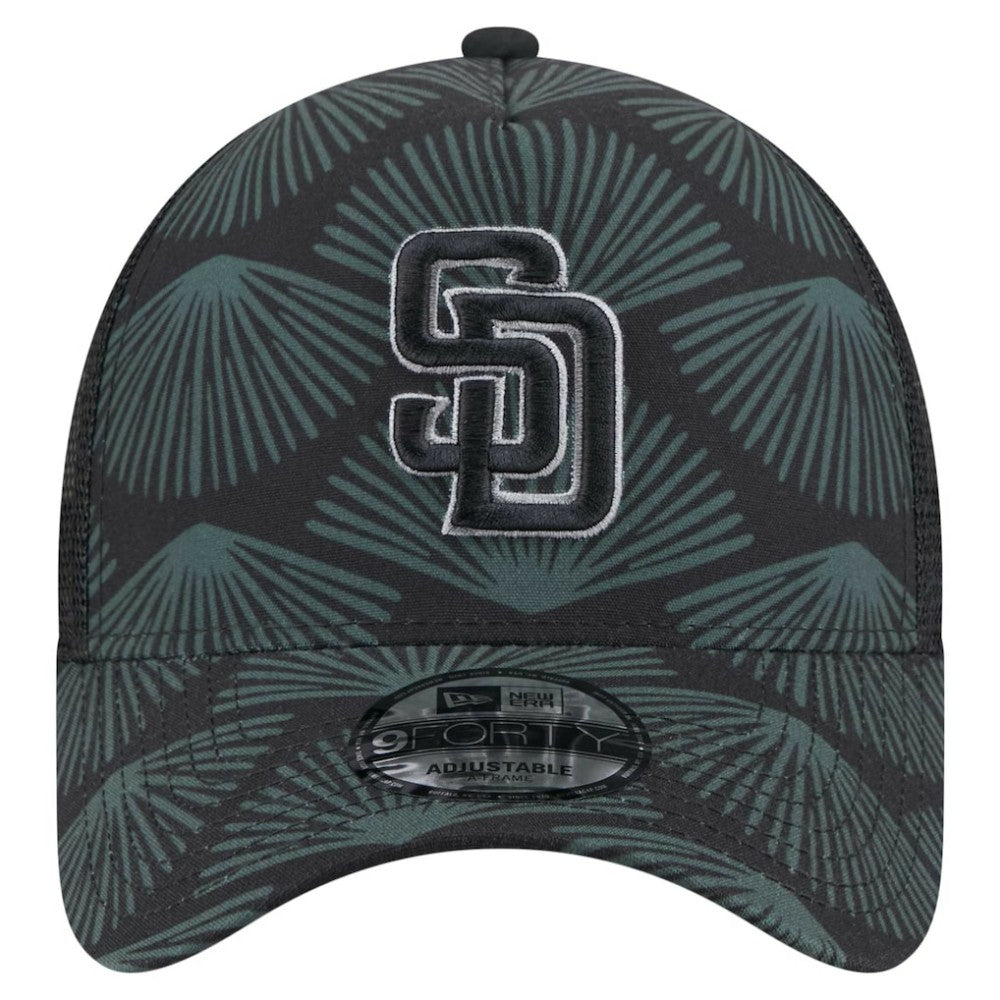 San Diego Padres 9FORTY A-Frame Trucker Adjustable Hat Black