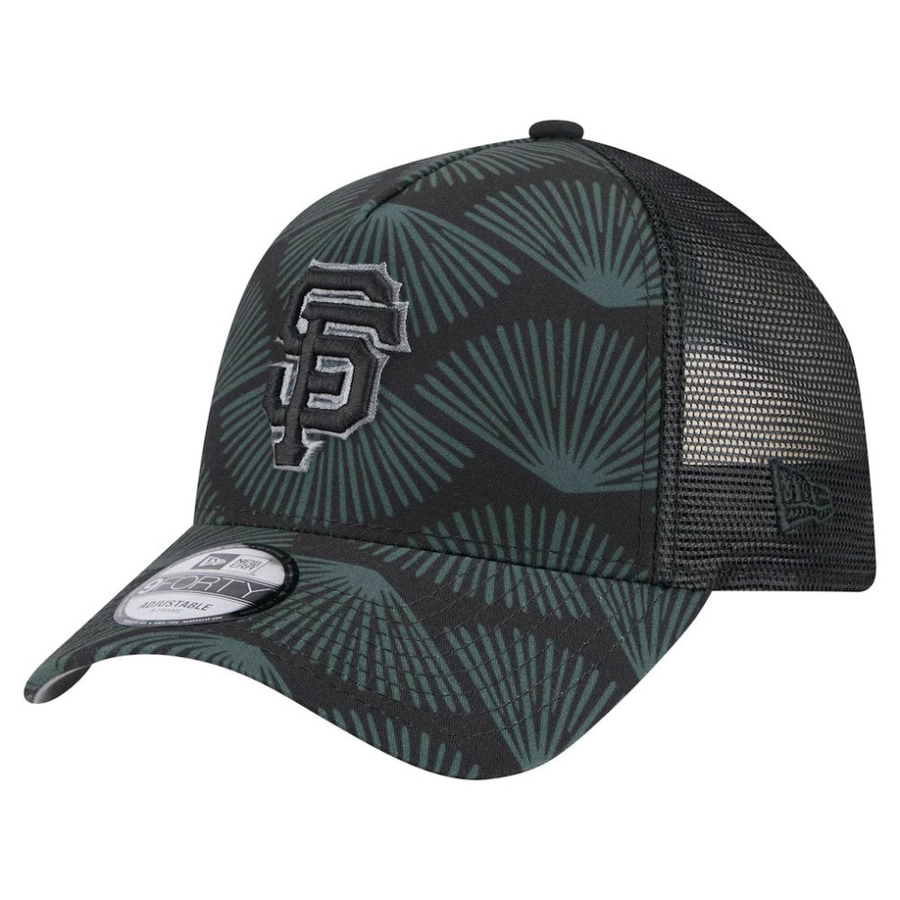 San Francisco Giants 9FORTY A-Frame Trucker Adjustable Hat Black