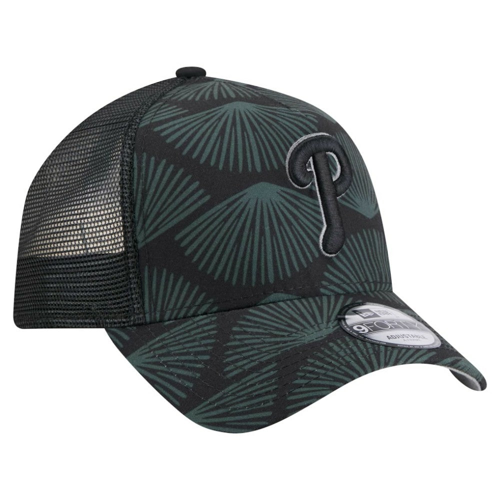 Philadelphia Phillies 9FORTY A-Frame Trucker Adjustable Hat Black