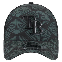 Tampa Bay Rays 9FORTY A-Frame Trucker Adjustable Hat Black